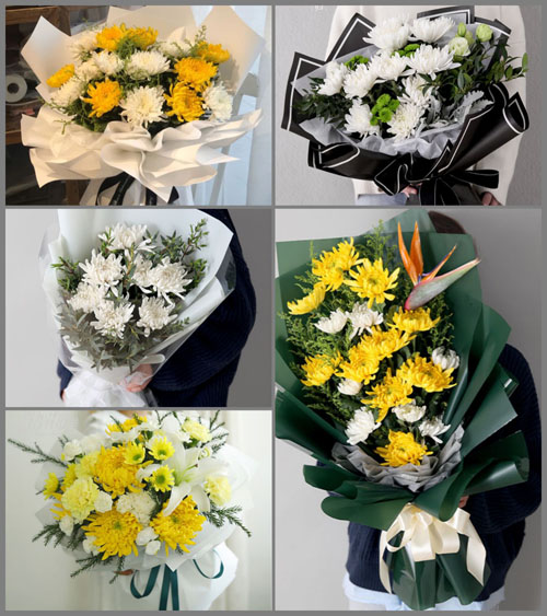 广东河源市连平县溪山镇白事花束代送